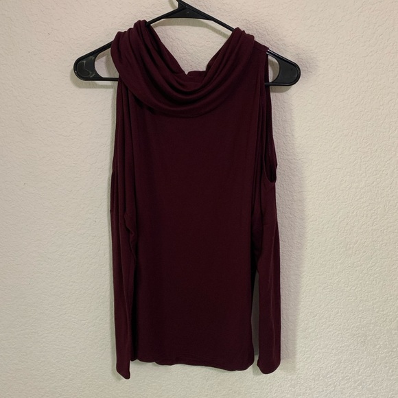 Express Cowl Neck Tee - Picture 1 of 3